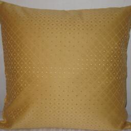 "Gold Color Decorative Pillow Cover-20""x20" - thumbnail 2