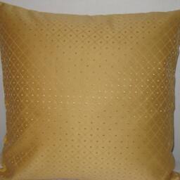 "Gold Color Decorative Pillow Cover-20""x20" - thumbnail 3