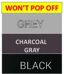 Won't Pop Off Split King/California Sheets Gray, Grey, Charcoal Black Deep Pocket