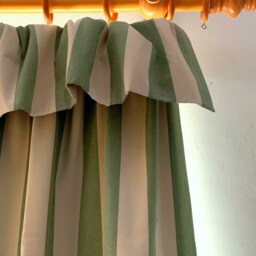 Custom Made Flop Over Curtains, Ian Mankin Devon Stripe, Blackout Lined - thumbnail 2