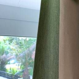Custom Made Flop Over Curtains, Ian Mankin Devon Stripe, Blackout Lined - thumbnail 3