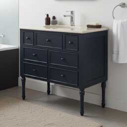 French Country Single Sink Bathroom Vanity Unit - Any Colour