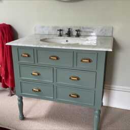 French Country Single Sink Bathroom Vanity Unit - Any Colour - thumbnail 2