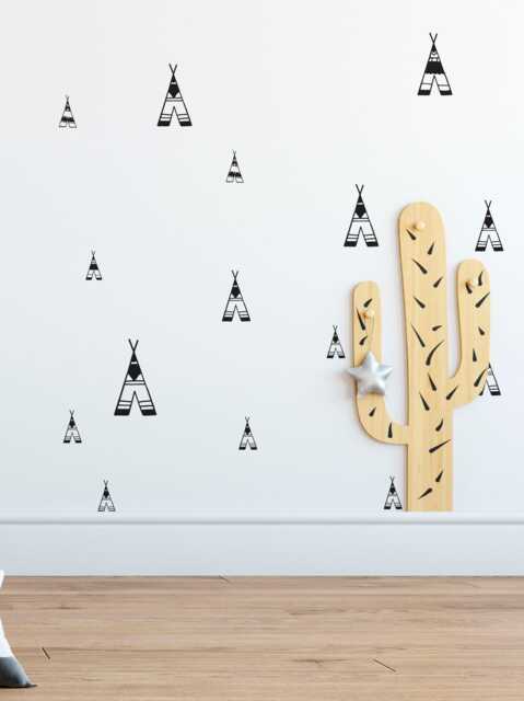 Teepee Tent Wall Decals - Scandinavian Nursery Decor - image 1