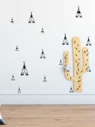 Teepee Tent Wall Decals - Scandinavian Nursery Decor - thumbnail 1
