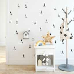 Teepee Tent Wall Decals - Scandinavian Nursery Decor - thumbnail 3