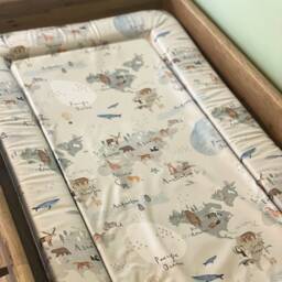 Animal Baby Changing Mat, Animal Changing Mat, Safari Baby Change Nursery Mat - thumbnail 2