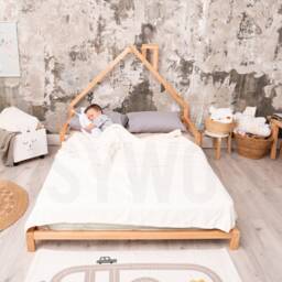 Wood Bed Montessori Toddler Twin Full Modern Kids Full Frame Kids Furniture - thumbnail 3