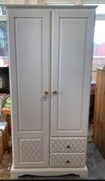 Custom Painted Wardrobe Double Single Painted Bespoke Stencilled - thumbnail 1