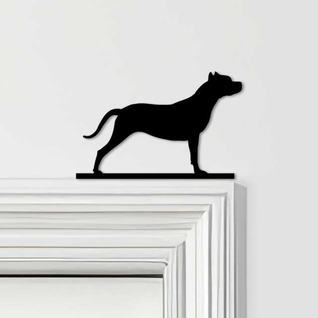 Door Topper Pitbull Dog Various Colours Top Of Decorative Sign - Sign, Novelty Wall Decor, Frame Art, Art - image 1
