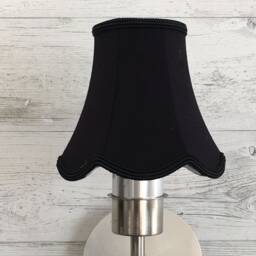 Black Scalloped Empire Candle Shade - Lampshade Chandelier Light Clip On Lampshades Retro Lampshade Wall - thumbnail 3