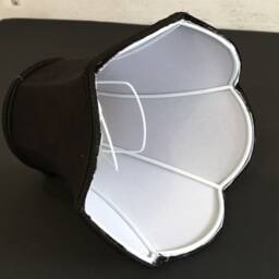 Black Scalloped Empire Candle Shade - Lampshade Chandelier Light Clip On Lampshades Retro Lampshade Wall - thumbnail 2