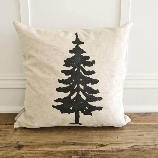 Fir Tree Pillow Cover - Design 1
