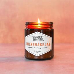 Milkshake Ipa - Beer-Themed Soy Wax Candle 9Oz Jar - thumbnail 2