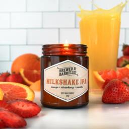 Milkshake Ipa - Beer-Themed Soy Wax Candle 9Oz Jar - thumbnail 3