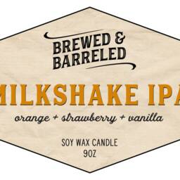 Milkshake Ipa - Beer-Themed Soy Wax Candle 9Oz Jar - thumbnail 4
