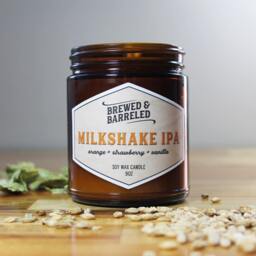 Milkshake Ipa - Beer-Themed Soy Wax Candle 9Oz Jar