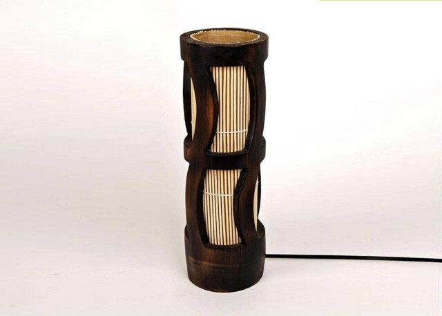 Handmade Bamboo Desk Lamp Steampunk Style Led Table Lamp - image 1