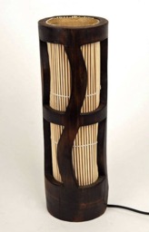 Handmade Bamboo Desk Lamp Steampunk Style Led Table Lamp - thumbnail 3
