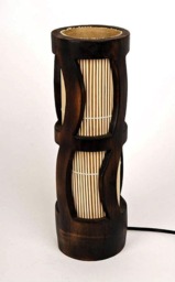 Handmade Bamboo Desk Lamp Steampunk Style Led Table Lamp - thumbnail 2
