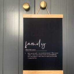 Family Definition Quote Print - Monochrome Printed Onto Thick 220Gsm Premium Finish Paper - A5, A4 & A3 Sizes Available - thumbnail 3