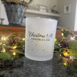 Christmas At Personalised Stary Candle Holder, Family Tea Light Holder - thumbnail 2