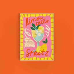 Limoncello Drink Colourful Art Print - Cocktail Recipe Spritz Kitchen Wall Decor Home Bar - thumbnail 1