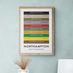 Northampton Funny Colour Palette Print, Poster Wall Art - thumbnail 3