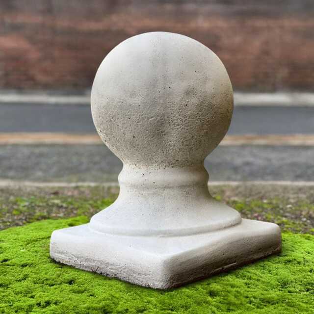 Outdoor Ball Sculpture Stone Figurine Concrete Statue Handmade Home & Garden Decoration Ball Lover Gift Yard Art - image 1