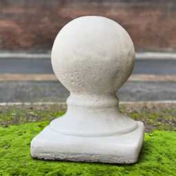 Outdoor Ball Sculpture Stone Figurine Concrete Statue Handmade Home & Garden Decoration Ball Lover Gift Yard Art - thumbnail 4