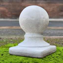 Outdoor Ball Sculpture Stone Figurine Concrete Statue Handmade Home & Garden Decoration Ball Lover Gift Yard Art - thumbnail 3