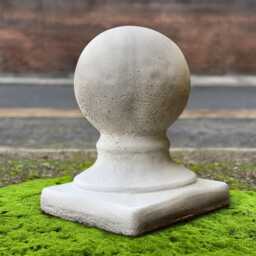 Outdoor Ball Sculpture Stone Figurine Concrete Statue Handmade Home & Garden Decoration Ball Lover Gift Yard Art - thumbnail 1
