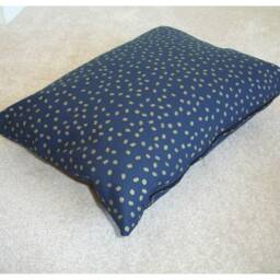 Navy Blue & Gold Oblong Cushion Cover Pillow Sham Rectangle Bolster Dark With Specks Case Pillowcase 12x16 12x20 16x24 Zip - thumbnail 2