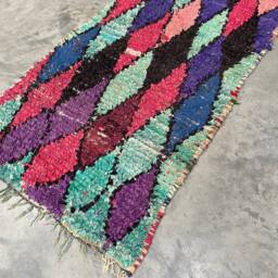 Boucherouite Rug/Runner - Approximately 204x98cms - thumbnail 4