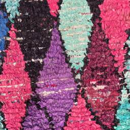 Boucherouite Rug/Runner - Approximately 204x98cms - thumbnail 3