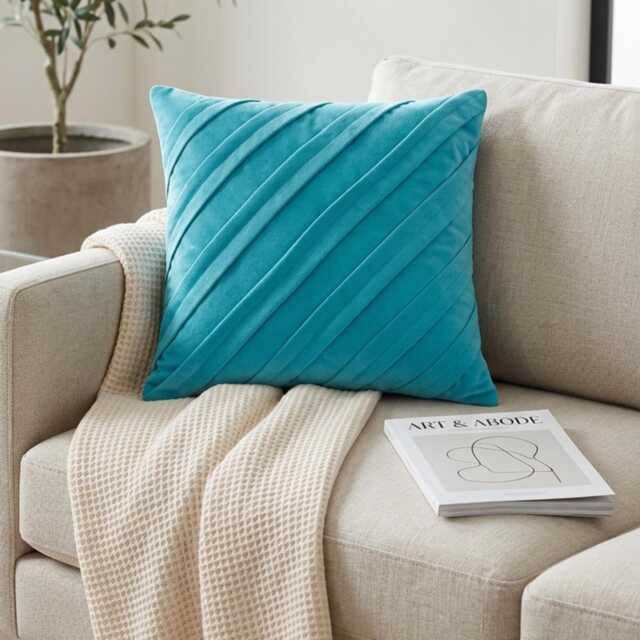 "Decorative Pintucks, Textured Toss Pillows 16""x16" - image 1