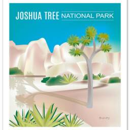 Joshua Tree Print, Art, National Park Posters, Park, Tree, California Art Gift - Style E8-O-Jos - thumbnail 3