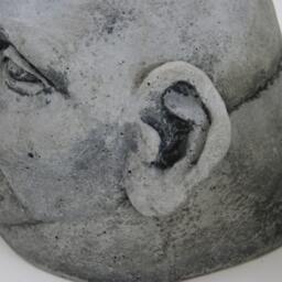 "Cast Concrete Head Sculpture " - thumbnail 3