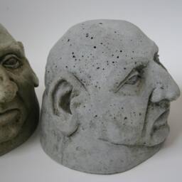 "Cast Concrete Head Sculpture " - thumbnail 2
