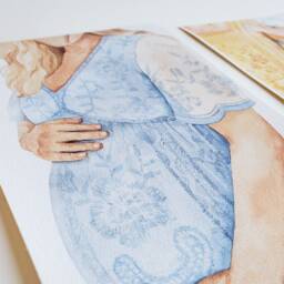 Mother's Embrace Art Print Watercolor Mom & Baby, Nursery Wall Hanging - thumbnail 3