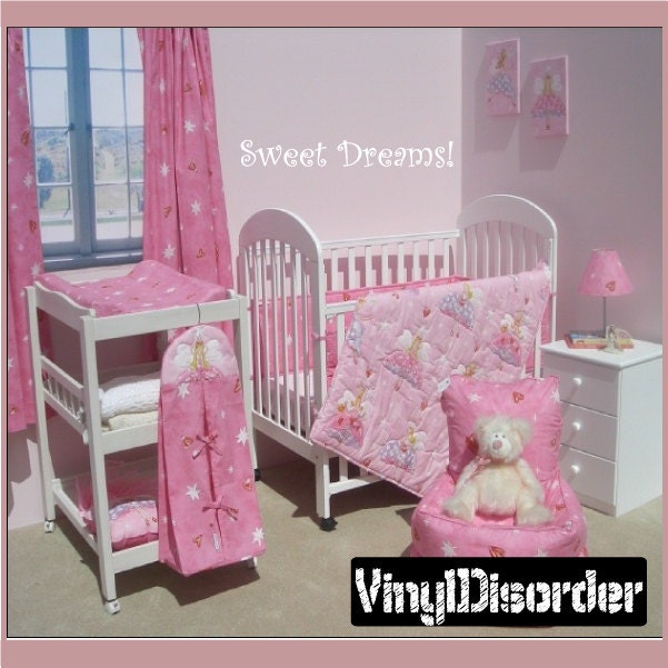 Sweet Dreams - Vinyl Wall Decal Quotes Sticker Girlsbedroom10Et - image 1