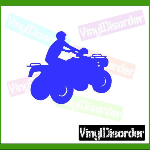 Atv Vinyl Wall Decal Or Car Sticker - Atval001Et - image 1