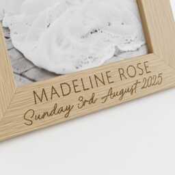 Godparent Photo Frame - Engraved For Godmother & Godfather - thumbnail 3