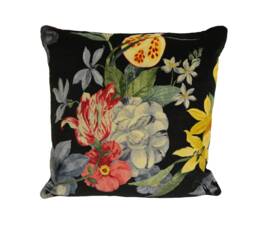 Jane Churchill - Ipanema Velvet Charcoal Beautiful Cushion Cover Home Decor Pillow Throw - thumbnail 1
