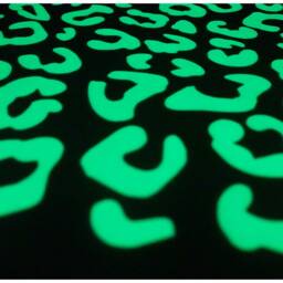 Glow in The Dark Leopard Print Stickers - A4 Or A5 Sheet Peel & Stick Decal For Wall Art, Planner, Diary, Phone, Car, Teacher, Journal - thumbnail 2