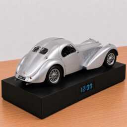 Bugatti Atlantic Car Alarm Clock - Realistic Engine Sound, Handmade, Enthusiast Gift - thumbnail 3