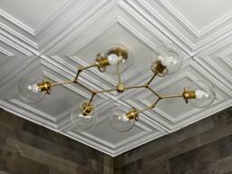 Scout Modern 6 Light 6In Globe Sputnik Mid Century Industrial Chandelier - thumbnail 1