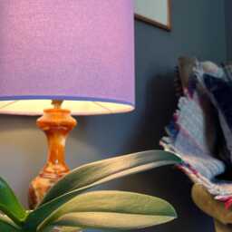 Lilac Cotton Drum Extra Tall Cylindrical Lampshade, With A White Lining - thumbnail 3
