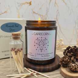 Capricorn Birthday Star Sign Scented Candle - Present Horoscope December January Gift - thumbnail 1