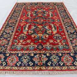 3'4x4'9 Afghan Luxury Design Rug, New Kazak Brand Farmhouse Handmade Medallion Wool Area Bedroom Livingroom Office D??cor Rug - thumbnail 2